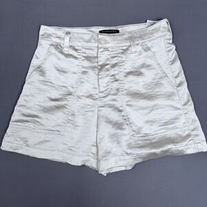 Banana Republic Womens Ivory Dress Shorts‎ Pockets Casual